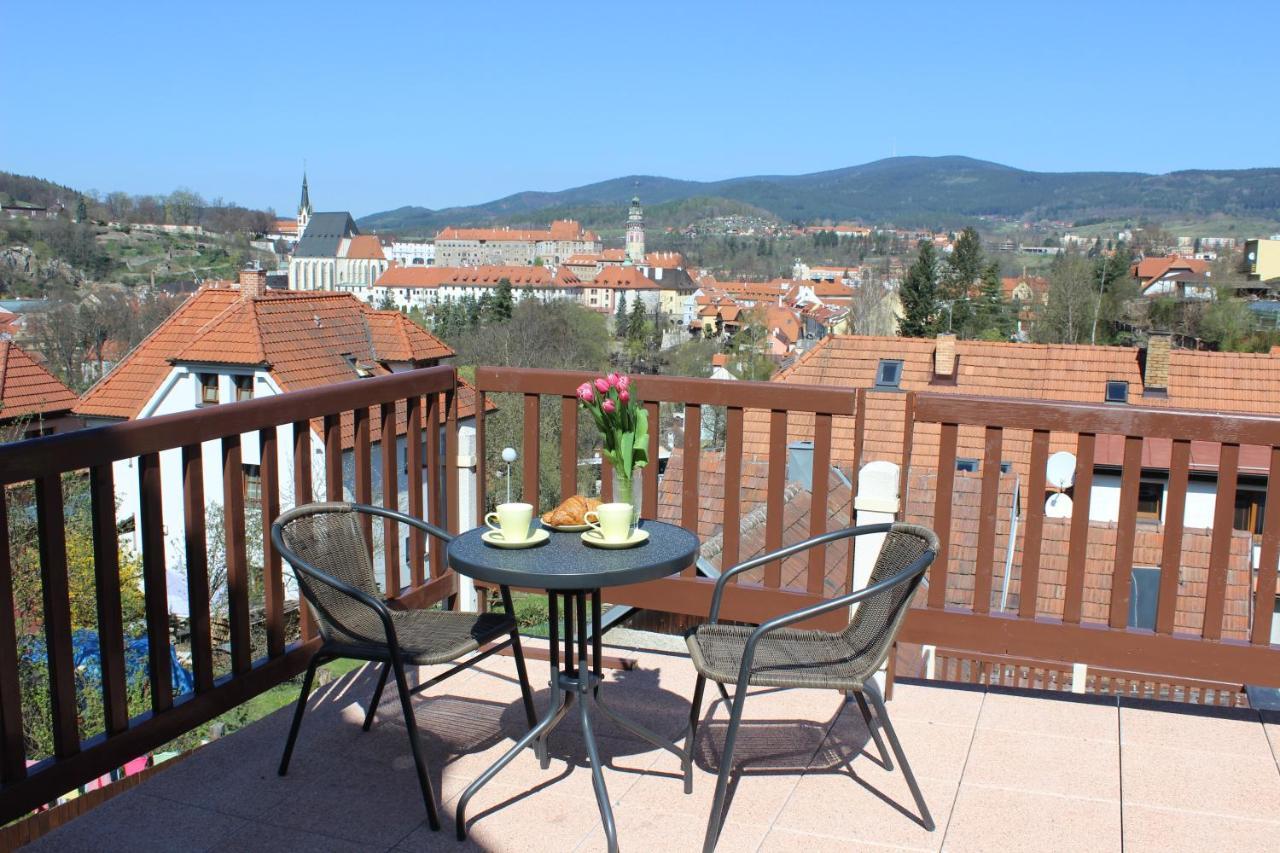 Ubytování s vyhlídkou Cesky Krumlov Exterior foto